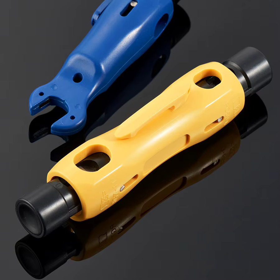 Koaxialkabel Stripper Stift zum Abisolieren und Schneiden von RG7-11 und RG59-6 in Blau - Bild 3