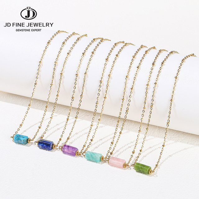 JD Halskette, Amethyst, Edelstahl, Damen - Bild 1