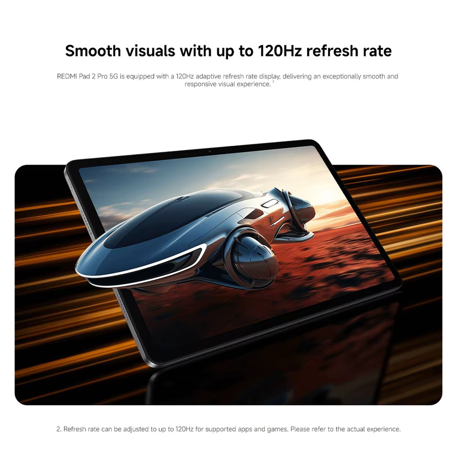 Xiaomi Redmi Pad 2 Pro 5G Tablet mit 12,1 Zoll 2,5K Display, 8GB RAM, 256GB Speicher, 12000mAh Akku, Farbe: Grau - Bild 4