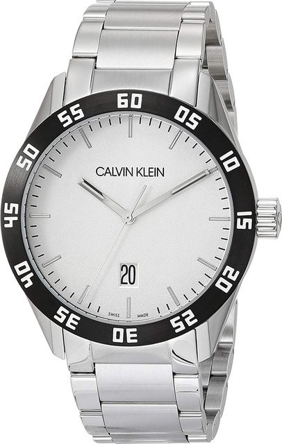 Calvin Klein Herrenuhr, Quarz, Edelstahl, Silber, 42 mm, 10 ATM - Bild 1