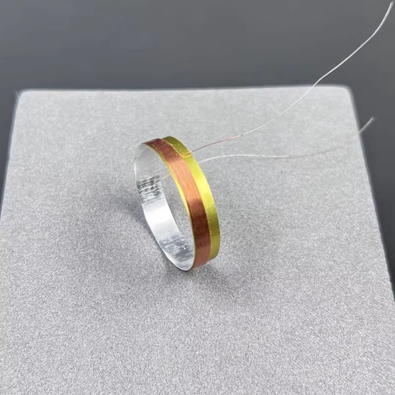 GHXAMP 26mm Single Coil Schwingspule mit 26 Kernen, Weißes Aluminium, 8 Ohm, 2 Stück - Bild 2