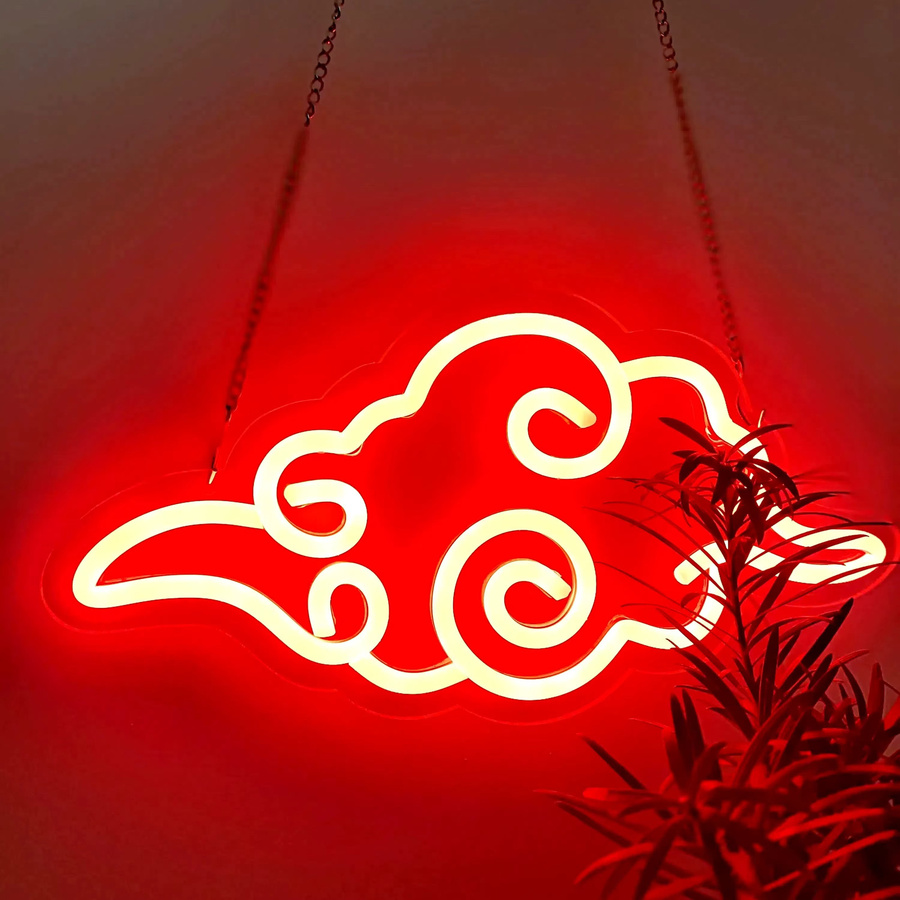 Modernes Wolken-Neonschild als LED-Wanddekoration mit USB-Betrieb für das Kinderzimmer - Bild 2