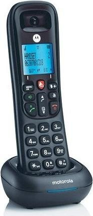 Motorola CD4001 DECT-Telefon mit kabellosem Mobilteil, Freisprecheinrichtung und Anrufer-Identifikation in Schwarz - Bild 1