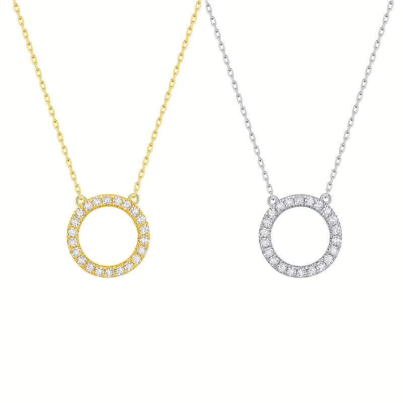 Huitan Halskette mit Anhänger, Gold, Zirkonia, Damen - Bild 2