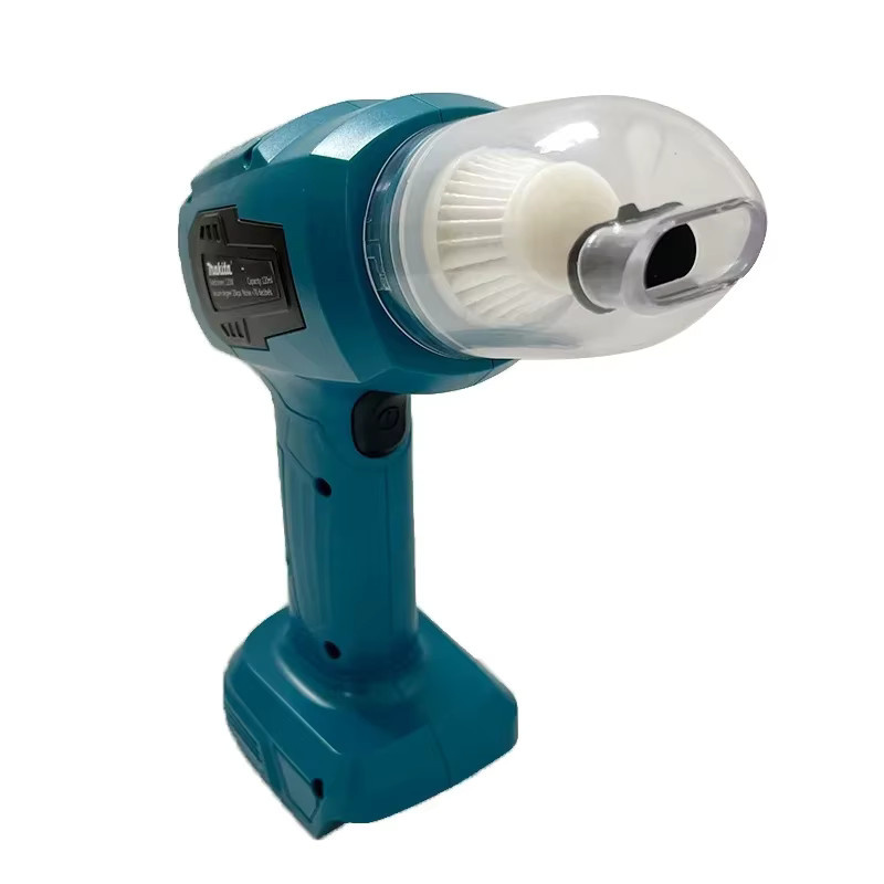 Makita Mini-Autostaubsauger Multifunktionaler Handstaubsauger Wiederaufladbar Blau Passend für Makita 18V Akku - Bild 2