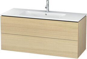 Duravit Waschtischunterschrank L-Cube wandhängend mit 2 Schubladen, B/T/H: 122 x 48,1 x 55 cm - Bild 1