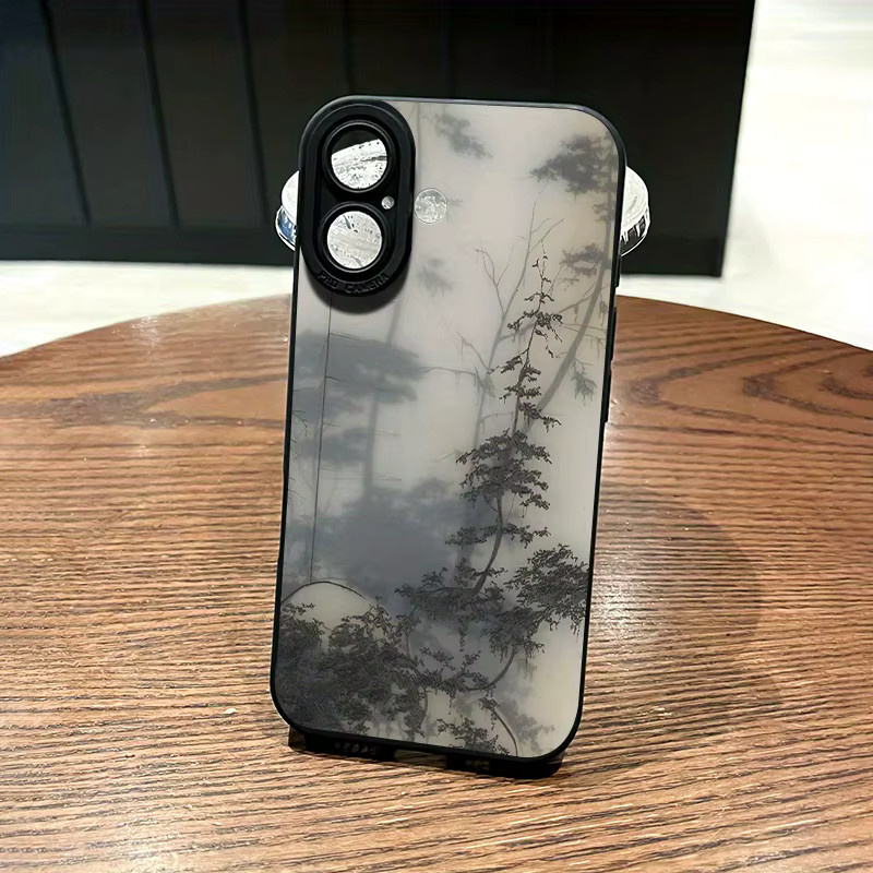Handyhülle mit Bergmuster-Design für iPhone 11 bis iPhone 17 Pro Max Plus, sturzsicher und stoßfest, Rückseiten-Abdeckung - Bild 3