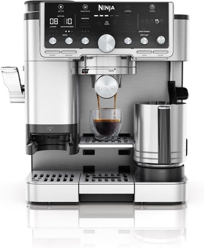 Ninja Luxe Café Pro Siebträger-Espressomaschine ES701EU in Schwarz und Silber - Bild 2