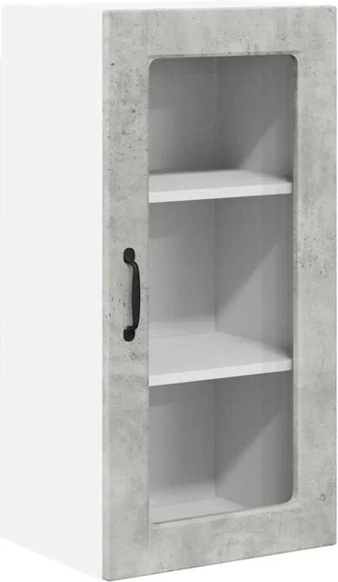 vidaXL Küchenschrank in Betongrau aus Holzwerkstoff, B/T/H: 40 x 31 x 80 cm - Bild 1