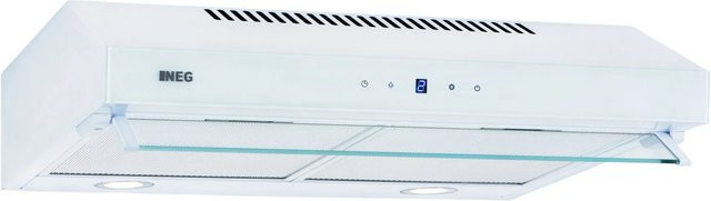 NEG Unterbau Dunstabzugshaube NEG15-DCST+ Weiß mit Glasfront, Doppelmotor, 395 m³/h und Sensor-Touch - Bild 1