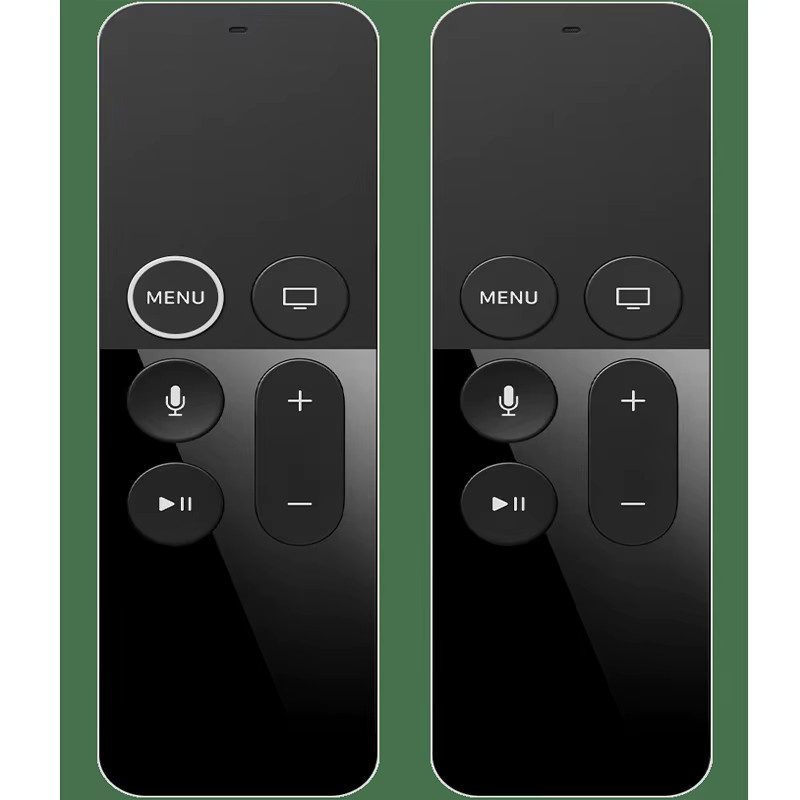Ersatz-Fernbedienungsrahmen mit internem Tastenflexkabel für Apple Siri Remote, kompatibel mit TV4 A1513 und TV5 A1942 4K 1080P, Schwarz - Bild 2