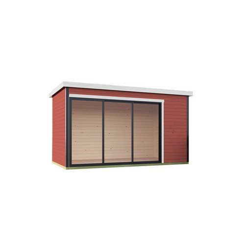 Lasita Gartenhaus Austin in Schwedenrot, B/H/T: 439,6 x 239,4 x 259,6 cm - Bild 2