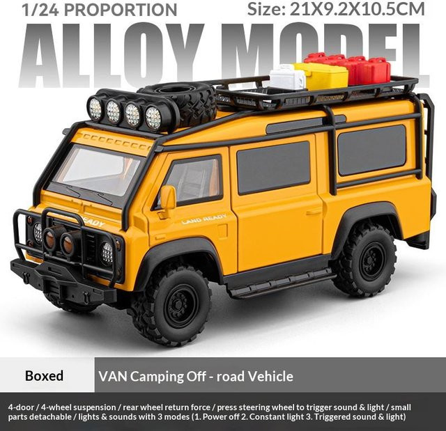 Linyi toy car Van Geländewagen, Modell, 1:24, Metall, ab 14 Jahren - Bild 1