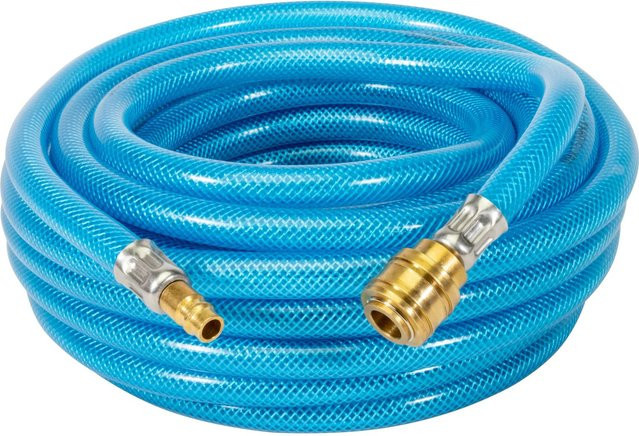Güde Druckluftschlauch aus Kunststoff, Blau, Länge: 10 m, Durchmesser: 13 mm - Bild 1