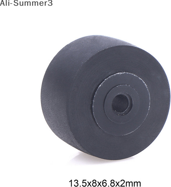 Gummi-Pinch-Roller-Gürtel Rad für Bandrecorder und Kassettendecks in Schwarz, Maße: 13,5 x 8 x 6,8 x 2 mm - Bild 1