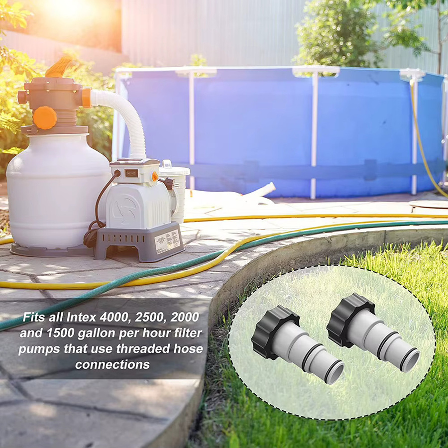 Intex ARU Pool-Schlauchadapter mit Gewindeanschluss für Filterpumpen mit 1500 bis 4000 Gallonen pro Stunde - Bild 3