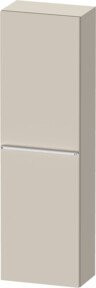 Duravit Halbhochschrank D-Neo in Grau/Taupe, Wandmontage, 1 Tür und 4 Regalböden, B/T: 40 x 24 cm - Bild 1