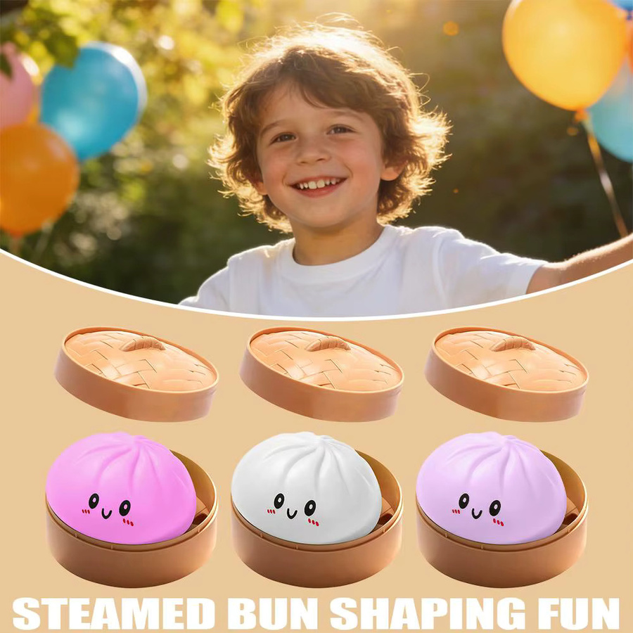 Midou Slow Rising Dumpling Squishy Squeeze Toys, weiß - Bild 3