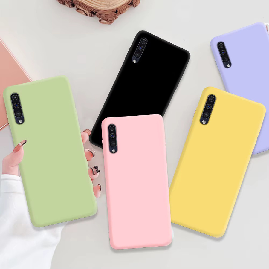 Soft Cover Silikon TPU Schutzhülle für Samsung Galaxy A50, A50s, A30s und A70 in Pink Multicolour - Bild 3