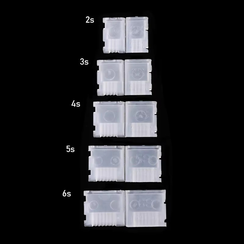 5er Set JST-XH Balance Stecker Schutz Clips für RC Lipo Batterien in Transparent - Bild 4