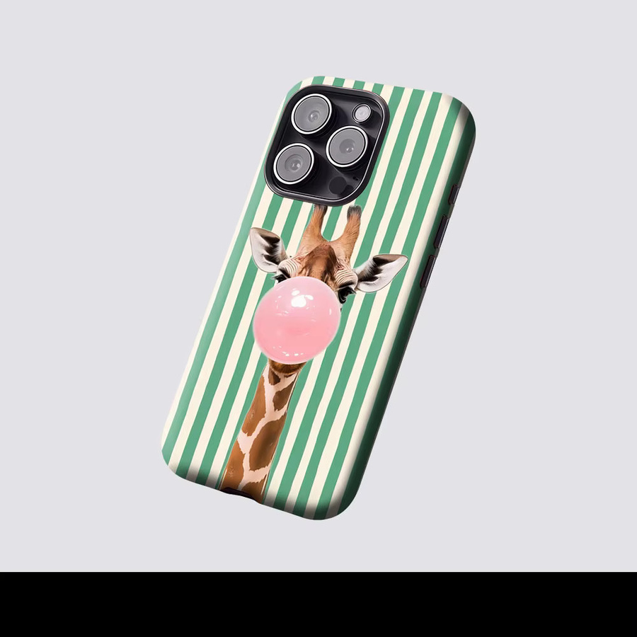Aurbe Matte 2-in-1 MagSafe Hülle mit Giraffenmotiv für iPhone 17 16 15 14 Plus Pro Max, stoßfeste Hartschalen-Schutzhülle, Mehrfarbig - Bild 2