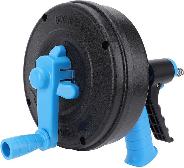 Nensit Rohrreinigungsmaschine mit 10m Manganstahlfeder in Schwarz für 50mm bis 75mm Rohre - Bild 1