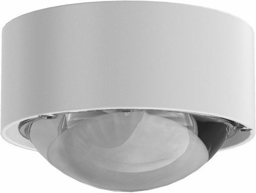 Top Light Puk Mini One LED-Deckenleuchte in Weiß Matt mit klarer Glaslinse und warmweißem Licht (2700K) - Bild 1