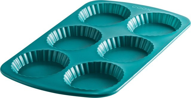 COOX Tarteletteform rechteckig, Grün, B: 34 cm, T: 21,8 cm, H: 1,8 cm - Bild 1