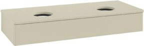 V&B Waschtischunterschrank Antao ohne Frontstruktur in Lackgrau, B/T/H: 120 x 50 x 19 cm - Bild 1