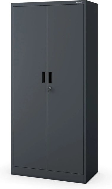 Jan Nowak Aktenschrank Jan Compact aus Metall in Anthrazit mit Zylinderschloss und verstellbaren Einlegeböden, H x B x T: 175 x 80 x 40 cm - Bild 1