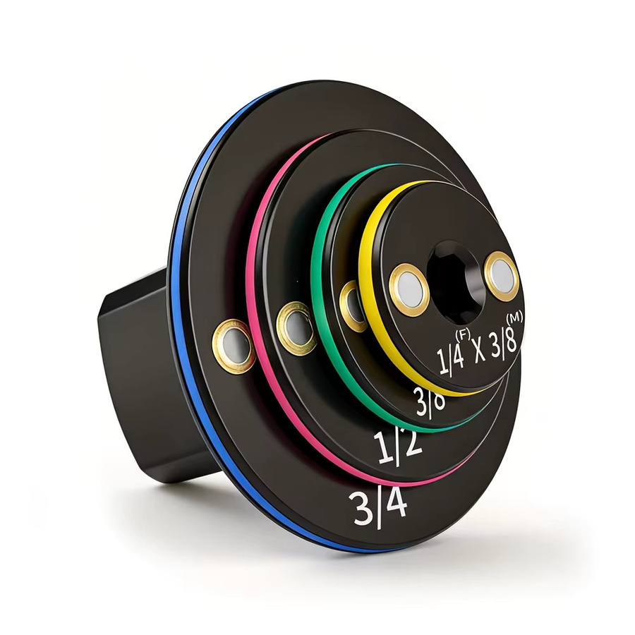 NIUXIANG Schlagsteckschlüssel-Adapter mit niedrigem Profil und magnetischer Halterung in Schwarz - Bild 7