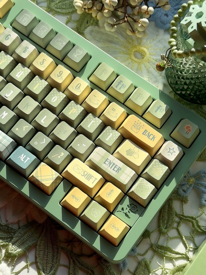 TTTSKONE PBT-Tastenkappen im CHERRY-Profil mit 5-seitigem Sublimationsdruck in Multicolor - Bild 7