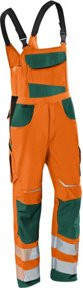 Kübler PSA Reflectiq Latzhose Cordura in Warnorange und Moosgrün - Bild 1
