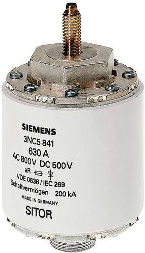 Siemens 3NC5841 Sicherungseinsatz 630A 800V 3er-Pack in Weiß - Bild 1