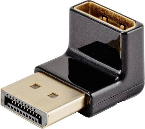 Club3D CAC-1008 DisplayPort Adapter mit 1x DisplayPort Stecker und 1x DisplayPort Buchse in Schwarz - Bild 1