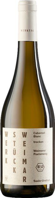 Werkstück Weimar Cabernet Blanc Weißwein, Saale-Unstrut, 2025, trocken, 0,75 l - Bild 1