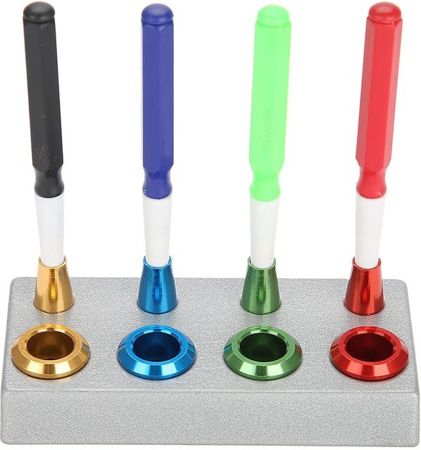 Uhrenöler-Set, 4 Ölnäpfe, 4 Ölstifte, Kunststoff, Weiß - Bild 1