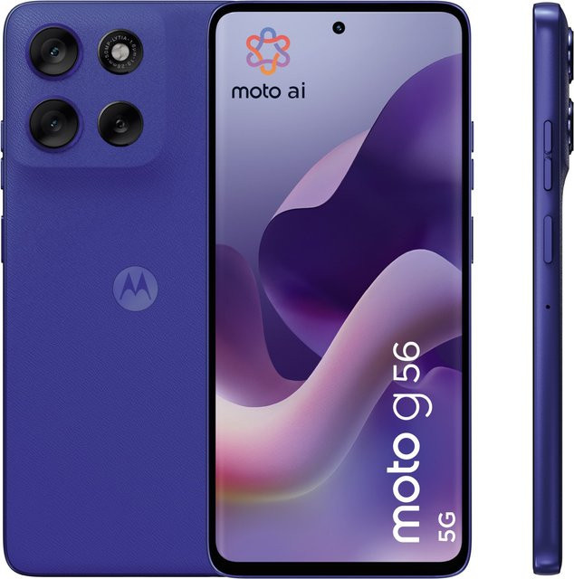 Motorola moto g56 Smartphone PANTONE dazzling blue mit 6,72 Zoll Display, 256 GB Speicher, Android, 4G/LTE, NFC, Bluetooth und Wi-Fi - Bild 1