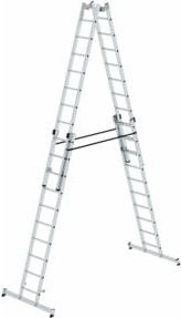 MUNK Günzburger Steigtechnik Aluminium Stehleiter silber, 4-teilig, Arbeitshöhe: 6 m - Bild 2
