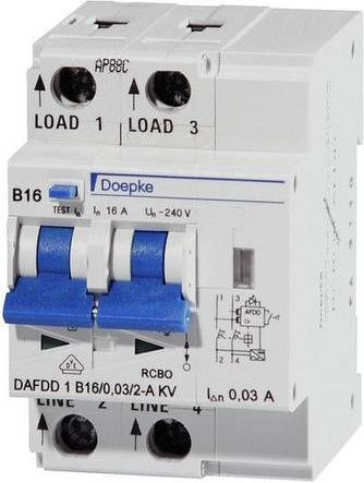 Doepke Brandschutzschalter RCBO in Weiß - Bild 1