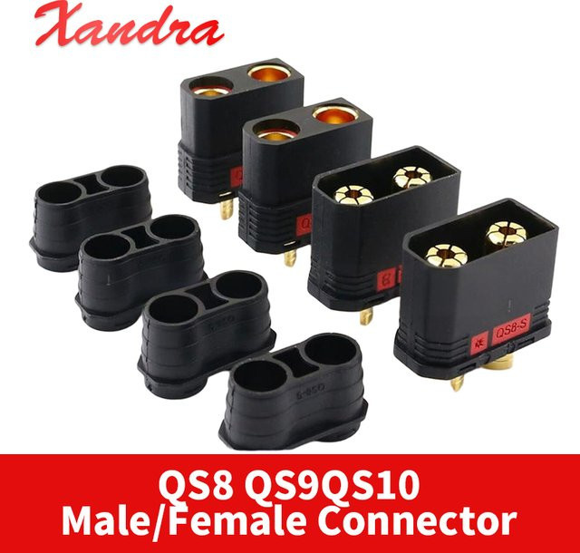 DIVEDEER Anti-Funken Ladeadapter für elektrische Motorräder und Gabelstapler QS8 QS9 QS10 in Schwarz - Bild 1