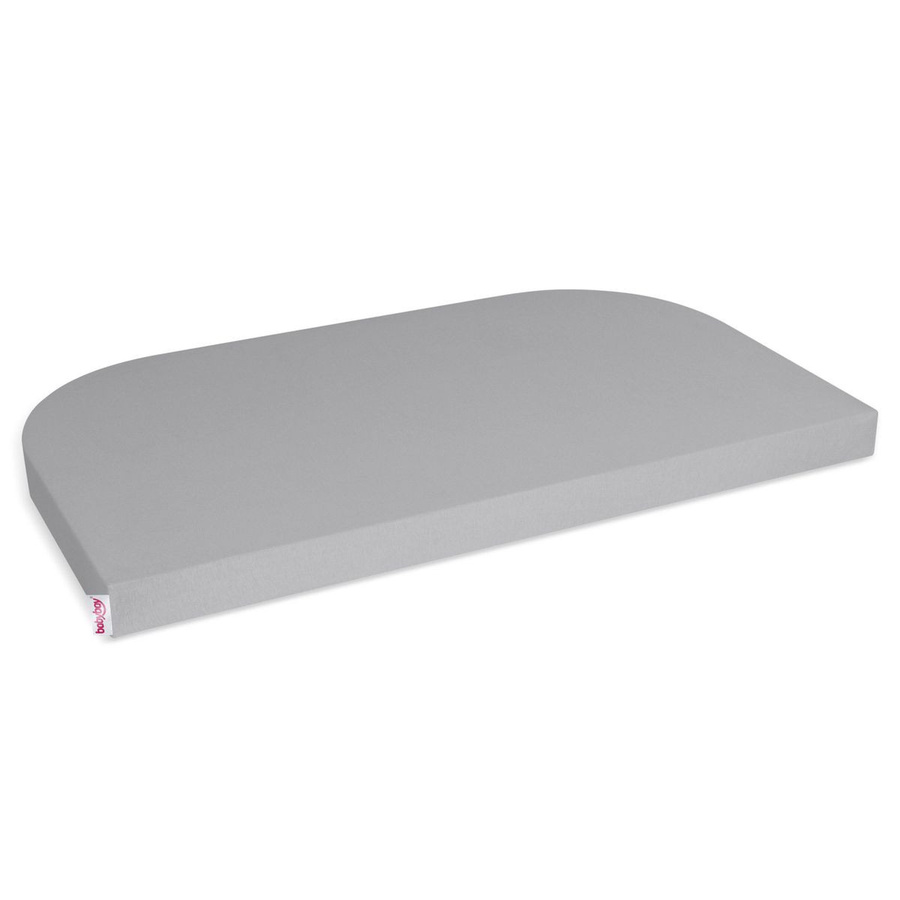 Babybay Spannbetttuch Deluxe aus Jersey für Beistellbett Original, Farbe: Grau, Breite: 43 cm, Länge: 81 cm - Bild 1