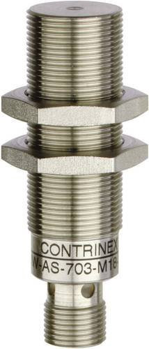 Contrinex Induktiver Näherungsschalter DW-AS-703-M18-002 M18 PNP bündig in Silber aus Edelstahl (Durchmesser: 18 mm, Länge: 63,5 mm) - Bild 1