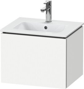 Duravit Waschtischunterschrank Compact L-Cube, wandhängend, weiß matt, B: 52 cm, H: 42,1 cm, T: 40 cm - Bild 1