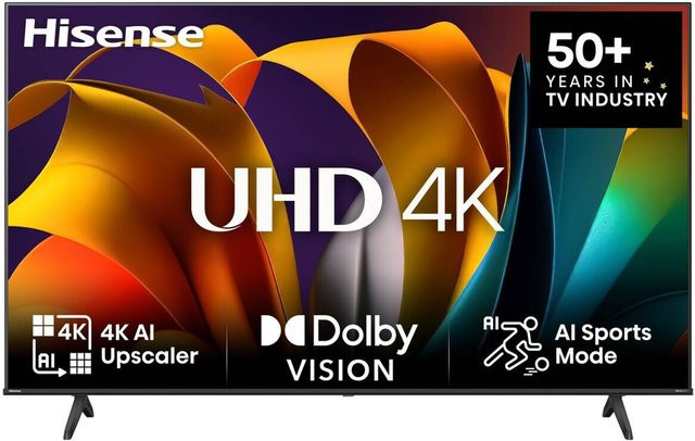 Hisense 65A6N Smart LED Fernseher 4K Ultra HD in Schwarz - Bild 1