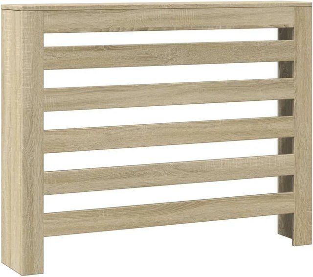 vidaXL Heizkörperverkleidung in Sonoma-Eiche mit Latten-Design, Farbe: Braun, B/T/H: 104 x 20 x 82 cm - Bild 1