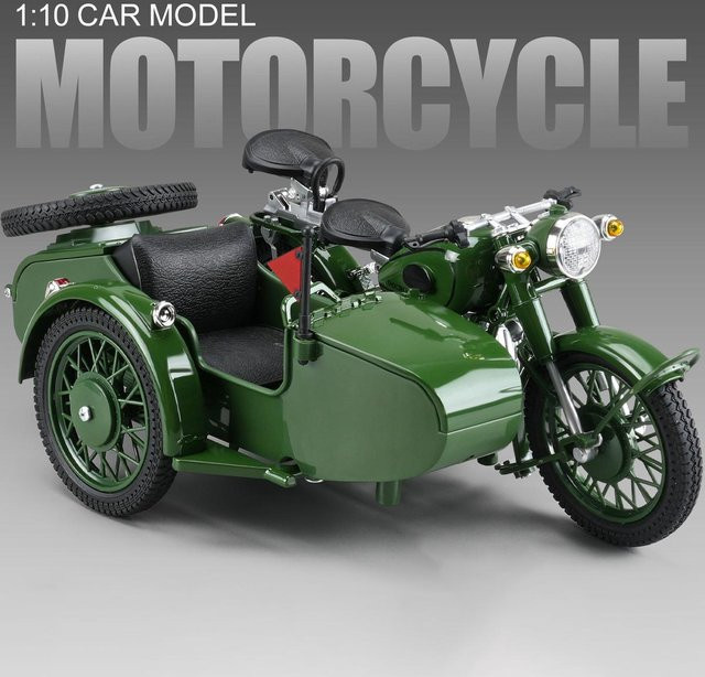 1:10 Dreirad Motorrad, Legierung Druckguss, Modell Spielzeug Fahrzeug, mit Licht und Ton, ab 14 Jahren - Bild 1