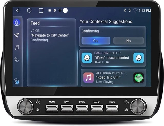 Junsun 10 Zoll Autoradio mit Bluetooth und GPS für BENZ Smart 453 Fortwo 2014 bis 2020 in Schwarz - Bild 1