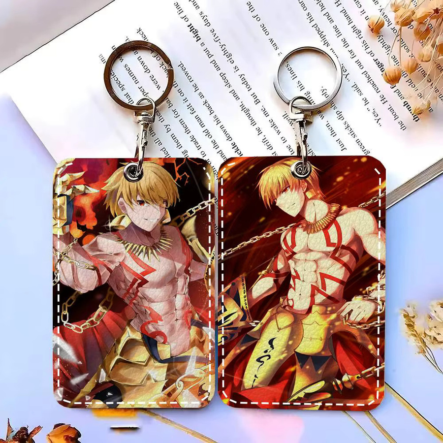 Schlüsselanhänger Leder, Kartenetui, Fate Gilgamesh - Bild 2