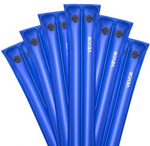 VEVOR Pool Beschwerungssack Set aus blauem PVC mit auslaufsicherem Schraubverschluss für Poolabdeckungen, 6er Pack, Länge: 238 cm - Bild 1